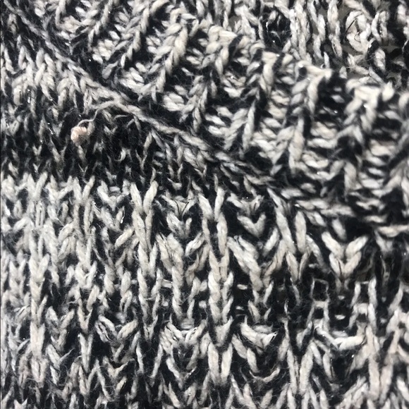 DKNY Jeans Women’s Chunky Knit Sweater Black/ White M - Picture 8 of 9